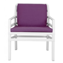 Крісло Aria Poltrona біле + фіолетовий 40330.00.068.068 Nardi