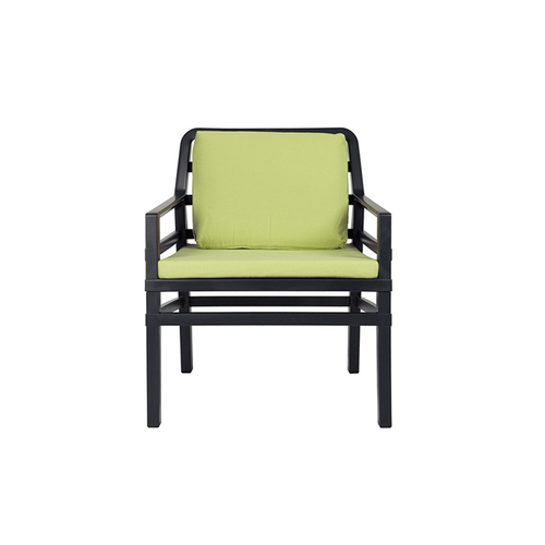Крісло Aria Poltrona чорний + зелений 40330.02.061.061 Nardi