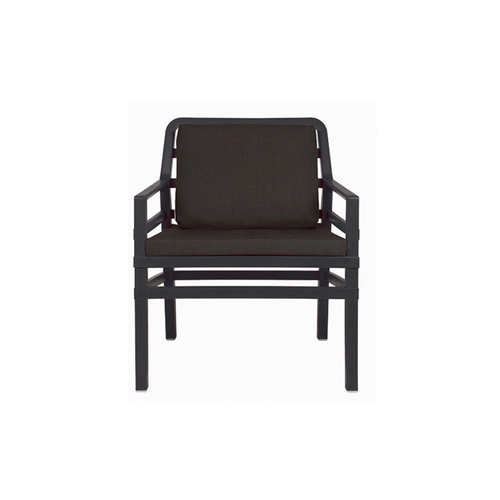 Крісло Aria Poltrona чорний + коричневий 40330.02.165.165 Nardi
