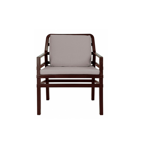 Крісло Aria Poltrona шоколад + сірий 40330.05.136.136 Nardi