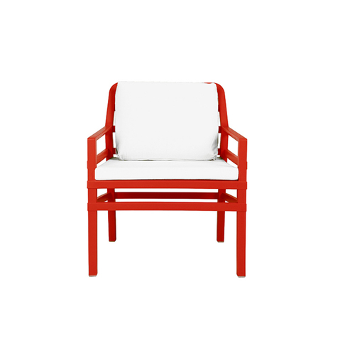 Крісло Aria Poltrona червоний + білий 40330.07.155.155 Nardi