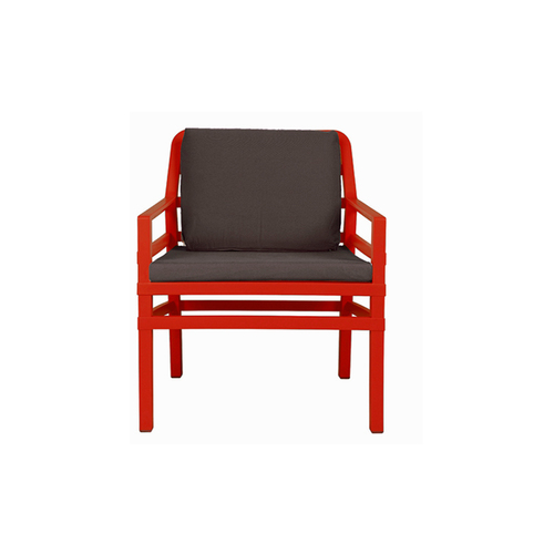 Крісло Aria Poltrona червоний + коричневий 40330.07.165.165 Nardi