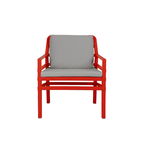 Крісло Aria Poltrona червоний + сірий 440330.07.163.163 Nardi