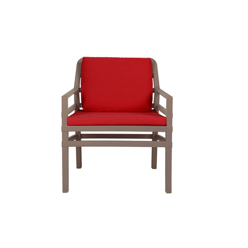 Кресло Aria Poltrona бежевый+красный 40330.10.065.065 Nardi