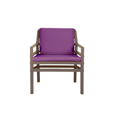 Крісло Aria Poltrona бежевий + фіолетовий 40330.10.068.068 Nardi