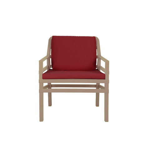 Крісло Aria Poltrona крем + червоний 40330.33.065.065 Nardi