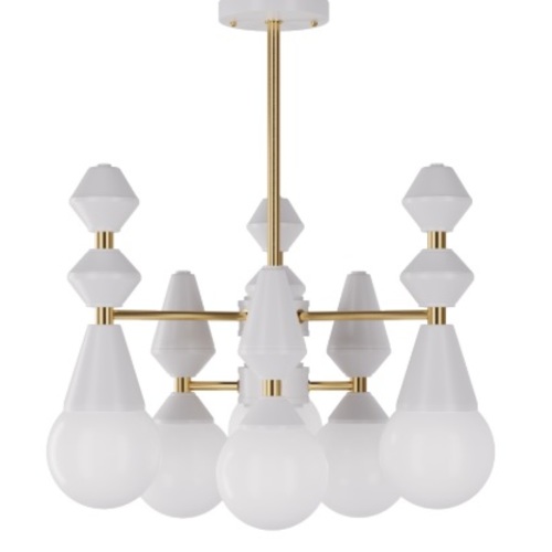 Люстра Dome chandelier V6 арт. 5112 біла PikArt
