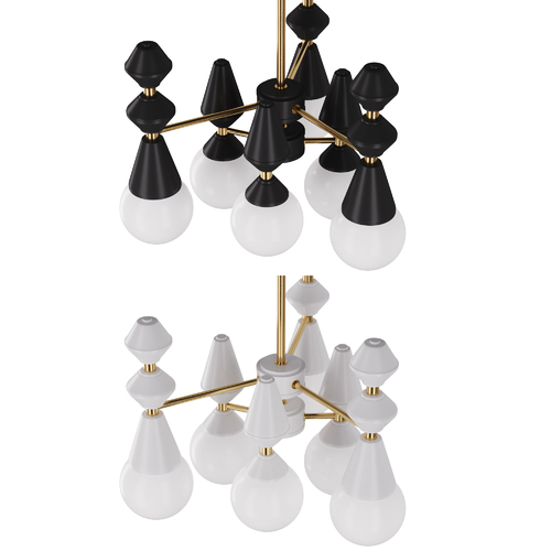 Люстра Dome chandelier V6 арт. 5112 чорна PikArt