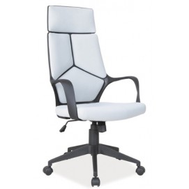 Крісло офісне Q-199 біло-сіре Signal 2018