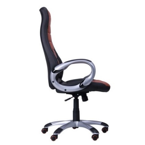 Кресло офисное Форс (CX 0678 Y10) Черный/вставка Коричневый 511132 Famm 2018
