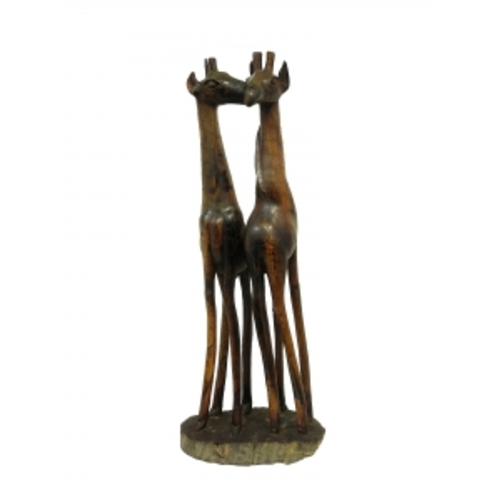 Статуетка Жирафи, пара, дерево ебен (ШЕ-26