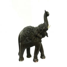 Статуетка Слон палісандр різьблений, хобот вгору, 39см (ФА-сп-05
