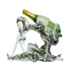 Статуетка русалка з сріблом - підставка під пляшку, 45см (ФА-пф-32
