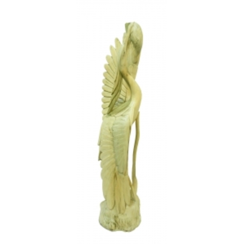 Статуетка Лелека гібіскус з рибкою (ае-10