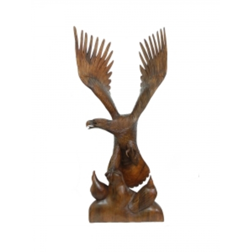 Статуетка Орел з двома орлятами, дерево СУАР (ФА-ос-73