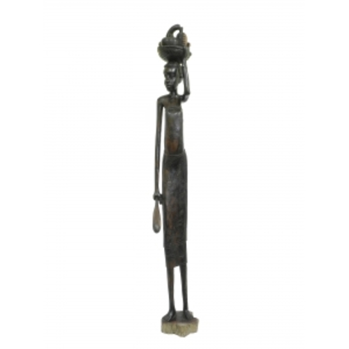 Статуетка африканка з кошиком на голові, 150см (ФА-фе-93