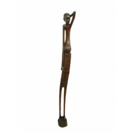 Статуетка Африканець, дерево мербау, Замбія, 15см (ФА-фе-80