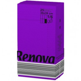 Renova салфетки фиолетовые 30х39 10795