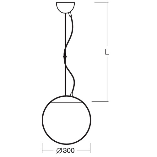 Світильник підвісний сферичний ADRIA L2 ZL11/094/L100 NL