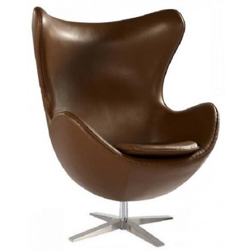 Кресло Эгг, кожзам коричневый Mebelmodern